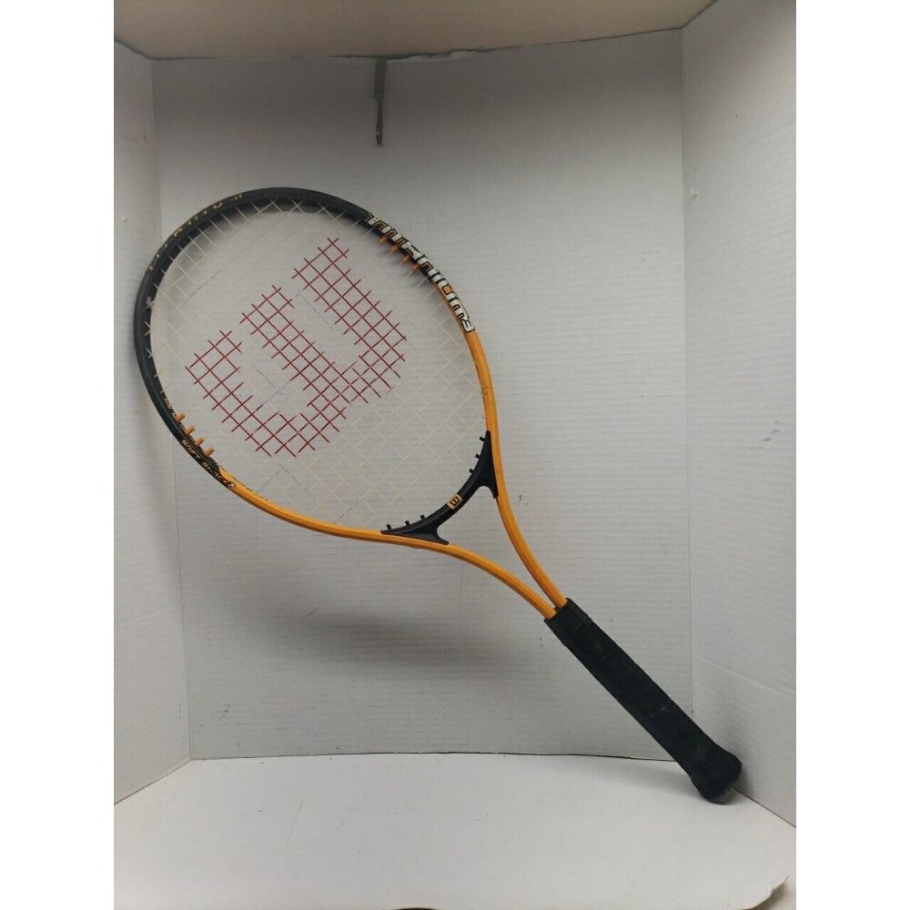 Vtg Wilson Titanium 3 Impact Soft Shock 3 Tennis Racquet 4 3/8 in. Grip READ!